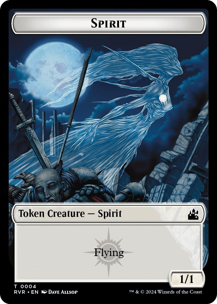 Image for Spirit Token (0004) (4) (Ravnica Remastered) - Magic: The Gathering
