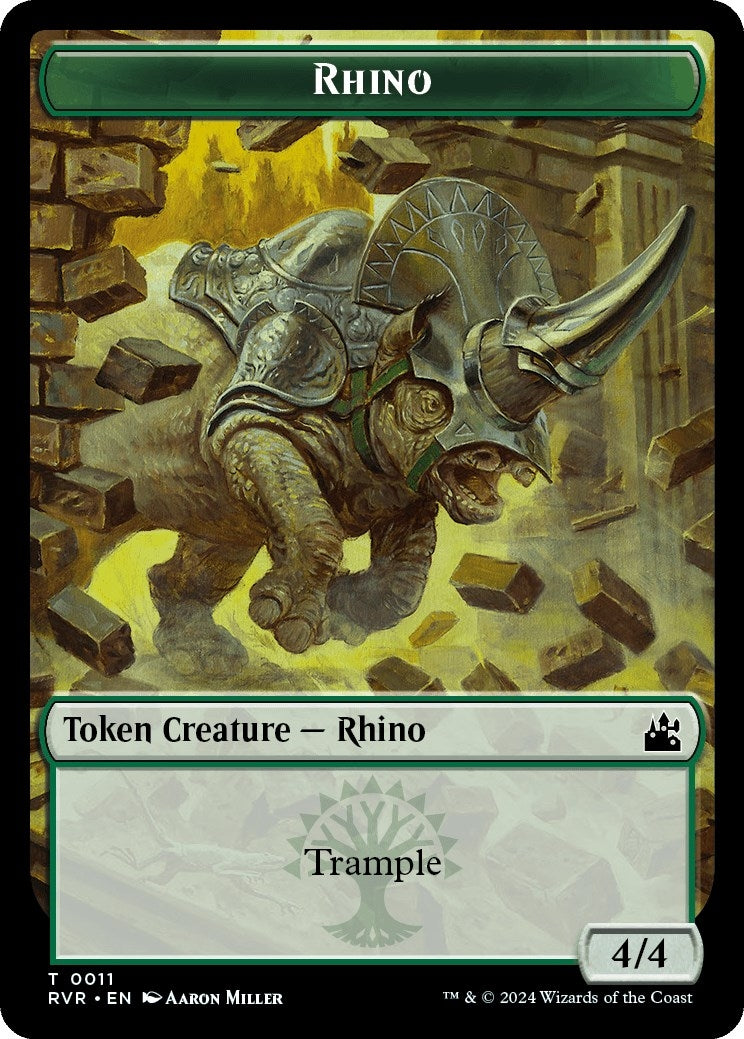 Image for Rhino Token (11) (Ravnica Remastered) - Magic: The Gathering