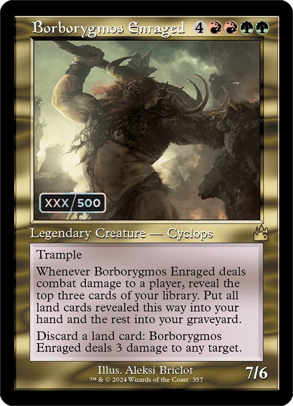 Image for Borborygmos Enraged (Retro Frame) (Serial Numbered) (357) (Ravnica Remastered) - Magic: The Gathering