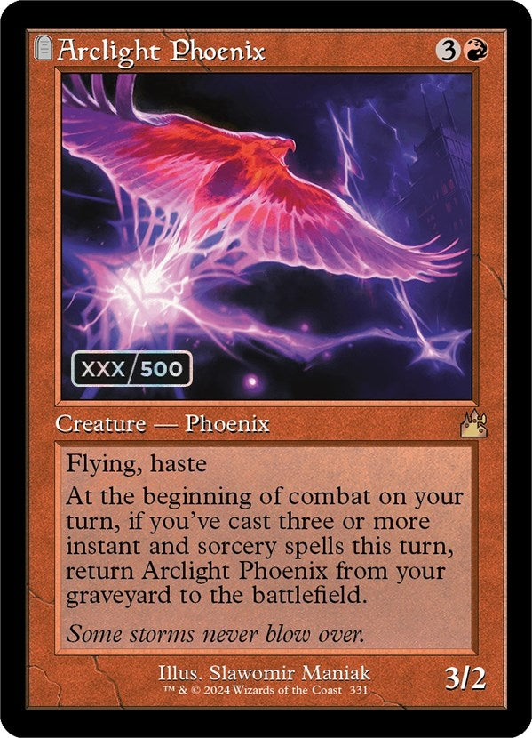 Image for Arclight Phoenix (Retro Frame) (Serial Numbered) (331) (Ravnica Remastered) - Magic: The Gathering