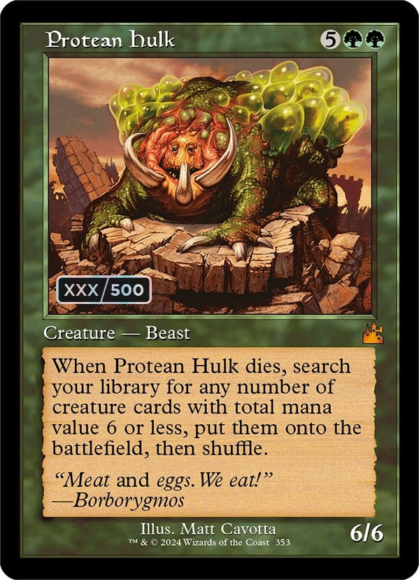 Image for Protean Hulk (Retro Frame) (Serial Numbered) (353) (Ravnica Remastered) - Magic: The Gathering