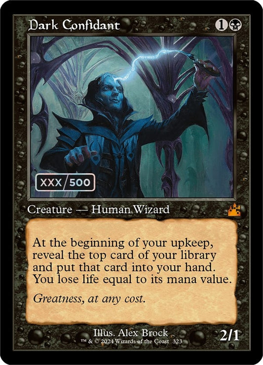 Image for Dark Confidant (Retro Frame) (Serial Numbered) (323) (Ravnica Remastered) - Magic: The Gathering