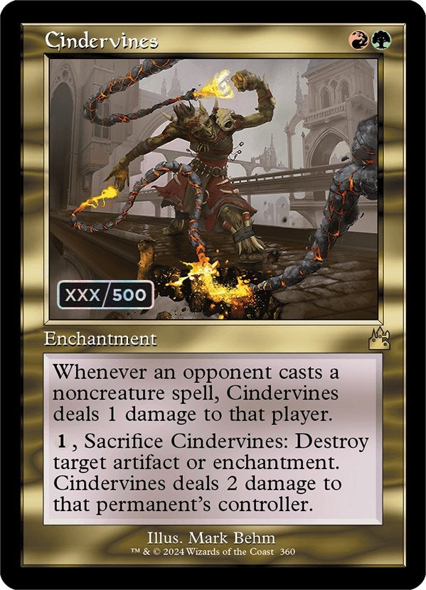 Image for Cindervines (Retro Frame) (Serial Numbered) (360) (Ravnica Remastered) - Magic: The Gathering