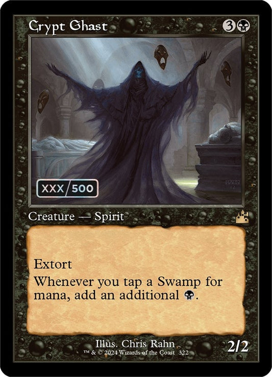 Image for Crypt Ghast (Retro Frame) (Serial Numbered) (322) (Ravnica Remastered) - Magic: The Gathering