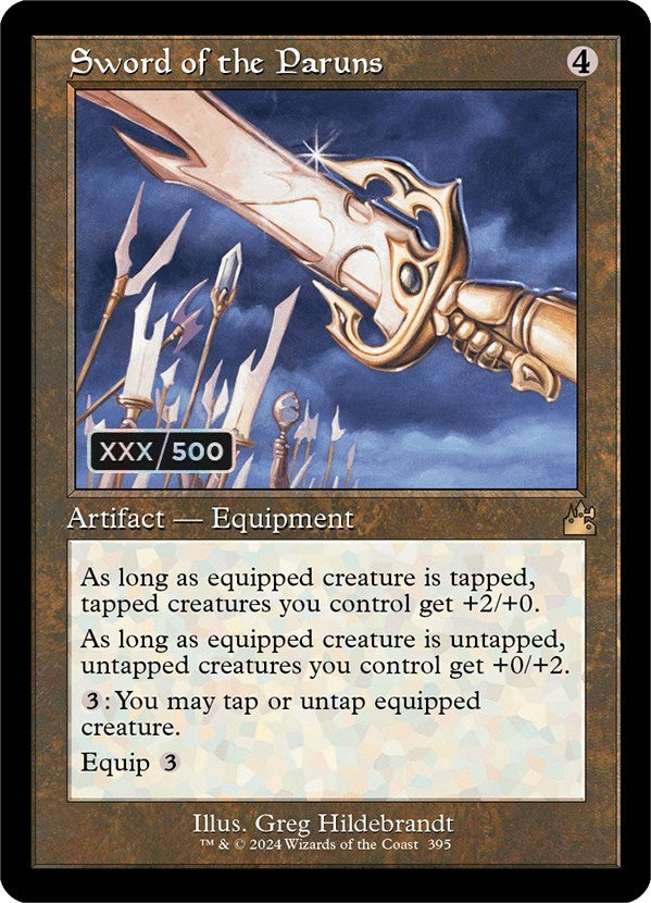 Image for Sword of the Paruns (Retro Frame) (Serial Numbered) (395) (Ravnica Remastered) - Magic: The Gathering