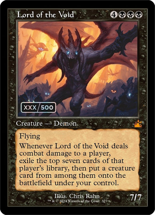 Image for Lord of the Void (Retro Frame) (Serial Numbered) (327) (Ravnica Remastered) - Magic: The Gathering