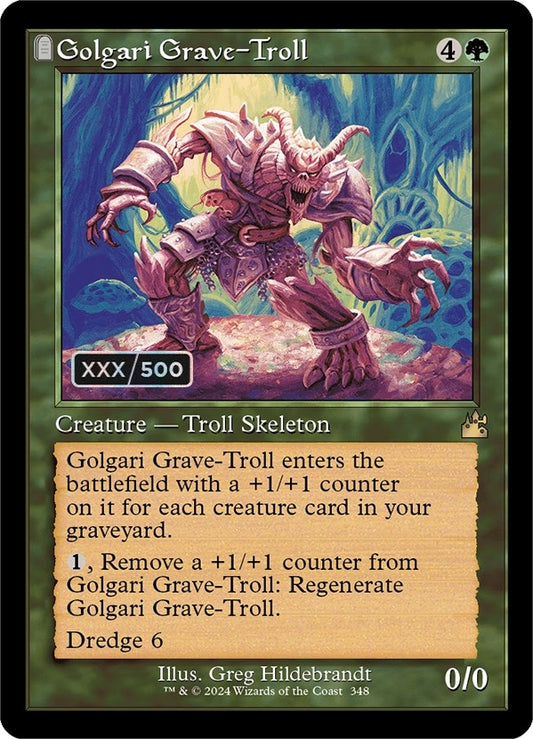 Image for Golgari Grave-Troll (Retro Frame) (Serial Numbered) (348) (Ravnica Remastered) - Magic: The Gathering
