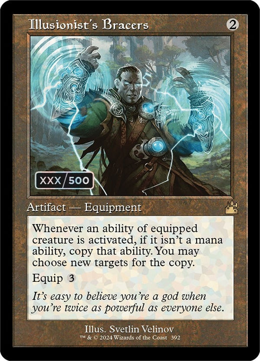 Image for Illusionist's Bracers (Retro Frame) (Serial Numbered) (392) (Ravnica Remastered) - Magic: The Gathering
