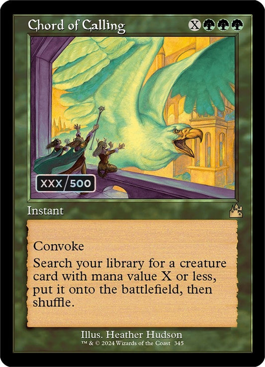 Image for Chord of Calling (Retro Frame) (Serial Numbered) (345) (Ravnica Remastered) - Magic: The Gathering