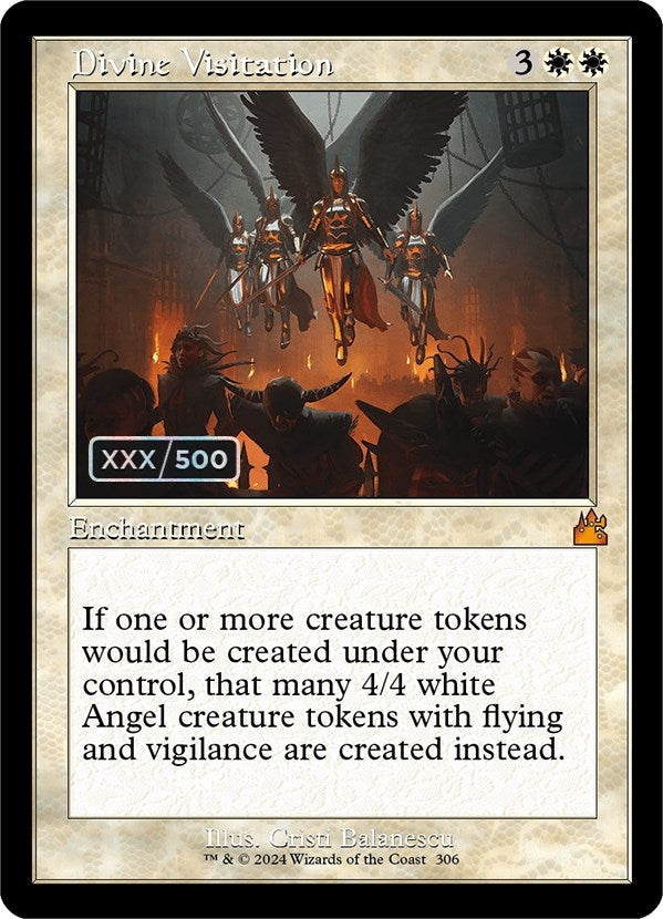 Image for Divine Visitation (Retro Frame) (Serial Numbered) (306) (Ravnica Remastered) - Magic: The Gathering