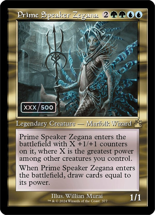 Image for Prime Speaker Zegana (Retro Frame) (Serial Numbered) (377) (Ravnica Remastered) - Magic: The Gathering