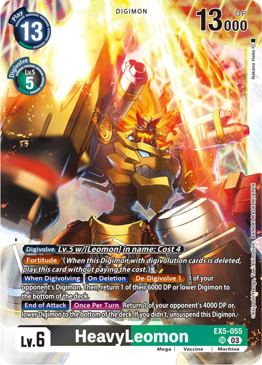 Image for HeavyLeomon (EX5-055 SR) (Animal Colosseum) - Digimon Card Game
