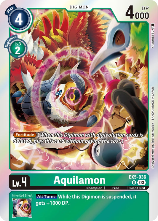 Image for Aquilamon (EX5-036 R) (Animal Colosseum) - Digimon Card Game