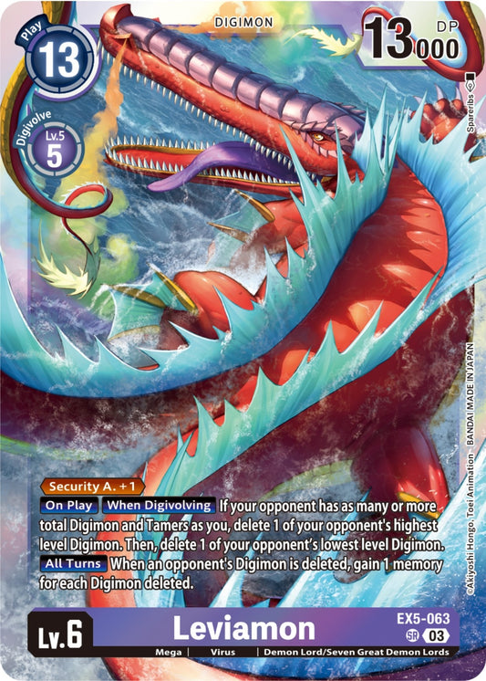 Image for Leviamon (EX5-063 SR) (Animal Colosseum) - Digimon Card Game