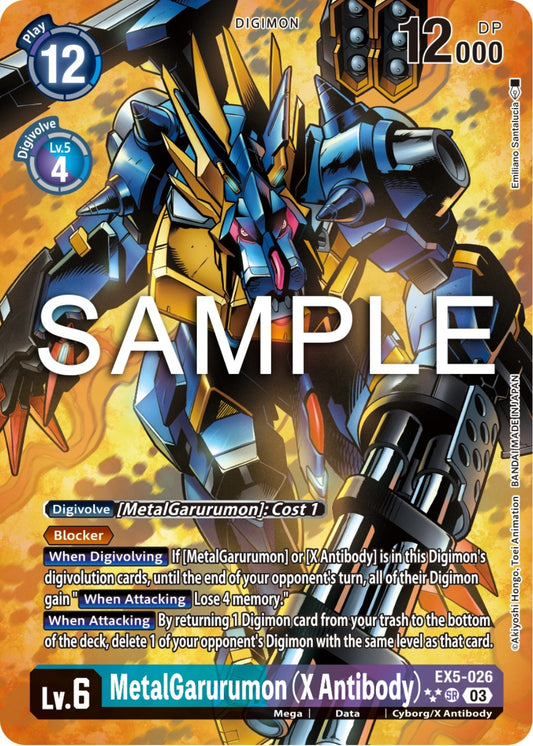 Image for MetalGarurumon (X Antibody) (3 Star Alternate Art) (EX5-026 SR) (Animal Colosseum) - Digimon Card Game