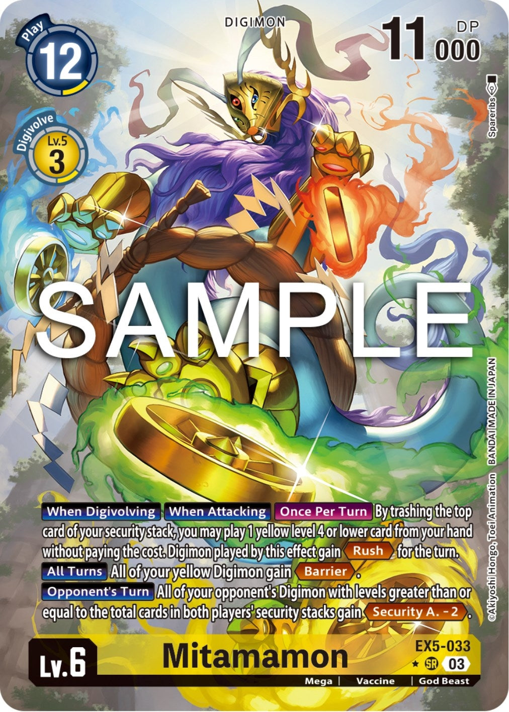 Image for Mitamamon (Alternate Art) (EX5-033 SR) (Animal Colosseum) - Digimon Card Game