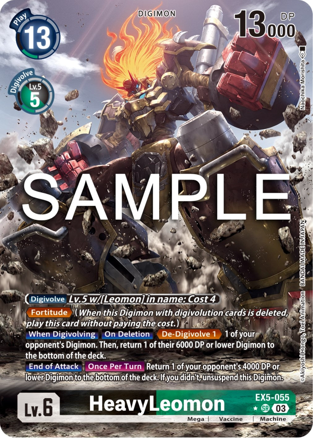Image for HeavyLeomon (Alternate Art) (EX5-055 SR) (Animal Colosseum) - Digimon Card Game