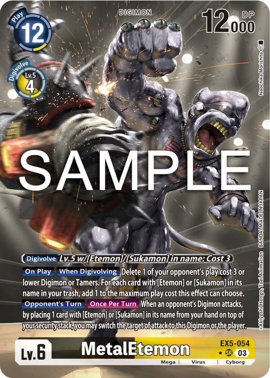 Image for MetalEtemon (Alternate Art) (EX5-054 SR) (Animal Colosseum) - Digimon Card Game