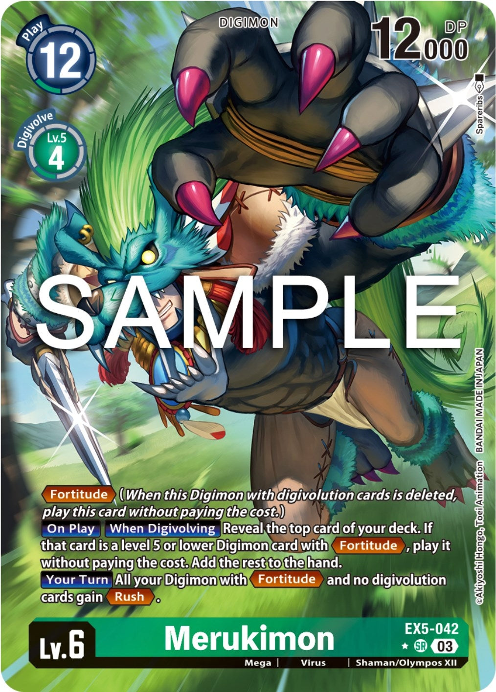 Image for Merukimon (Alternate Art) (EX5-042 SR) (Animal Colosseum) - Digimon Card Game