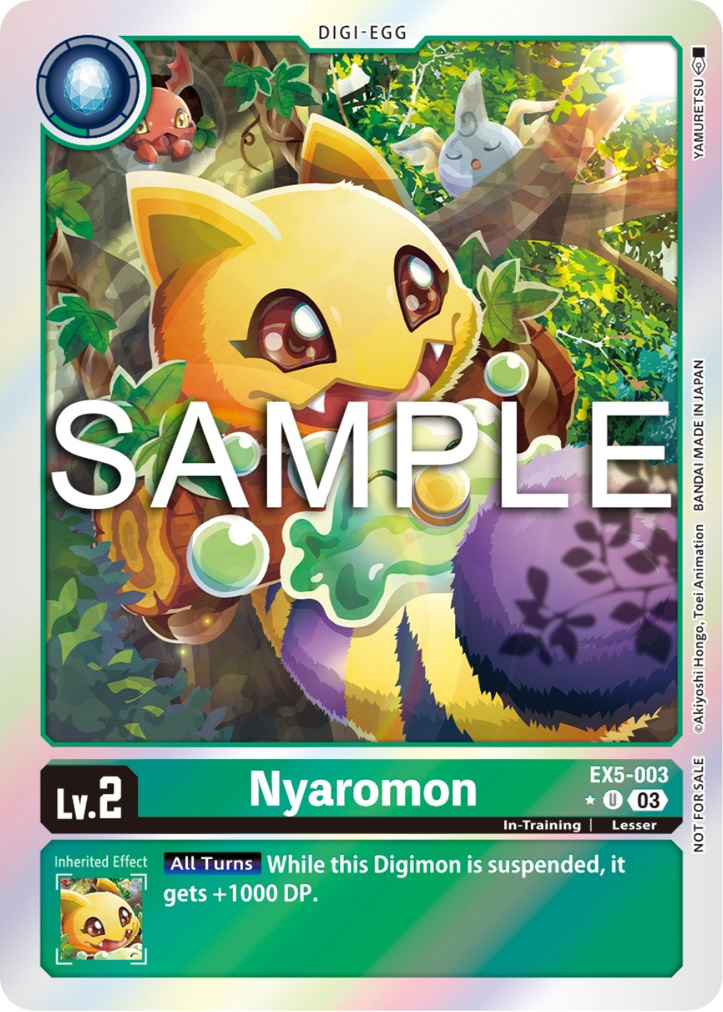 Image for Nyaromon (Animal Colosseum Box Promotion Pack) (EX5-003 U) (Animal Colosseum) - Digimon Card Game