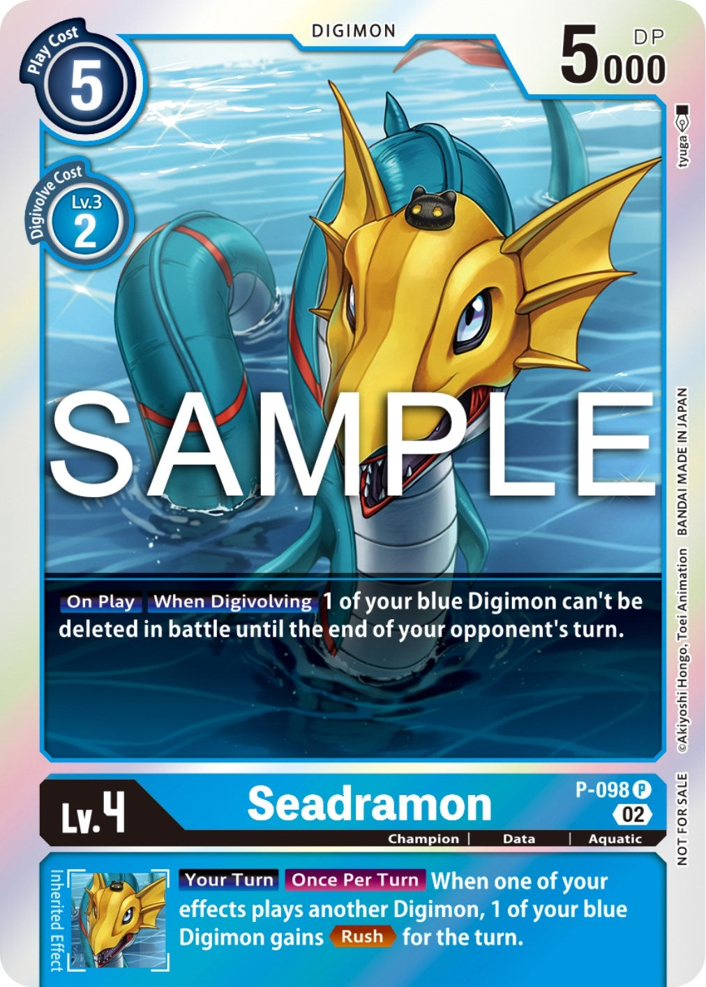 Image for Seadramon - P-098 (Limited Card Pack Ver.2) (P-098 P) (Digimon Promotion Cards) - Digimon Card Game