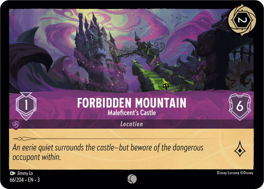 Image for Forbidden Mountain - Maleficent's Castle (66/204) (Into the Inklands) - Disney Lorcana