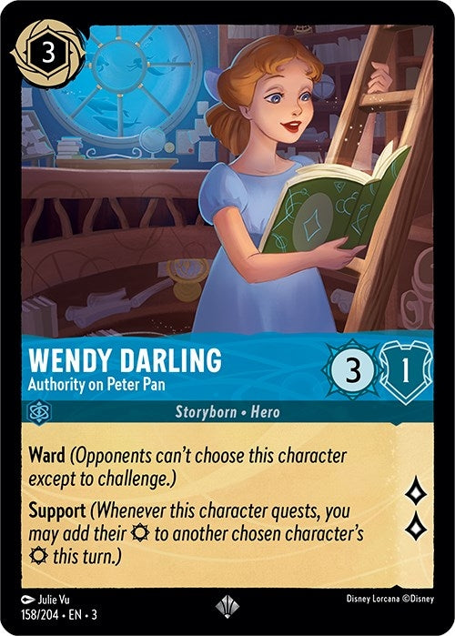Image for Wendy Darling - Authority on Peter Pan (158/204) (Into the Inklands) - Disney Lorcana