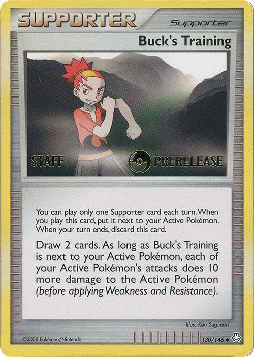 Image for Buck's Training - 130/146 (Prerelease) [Staff] (130) (Miscellaneous Cards & Products) - Pokemon