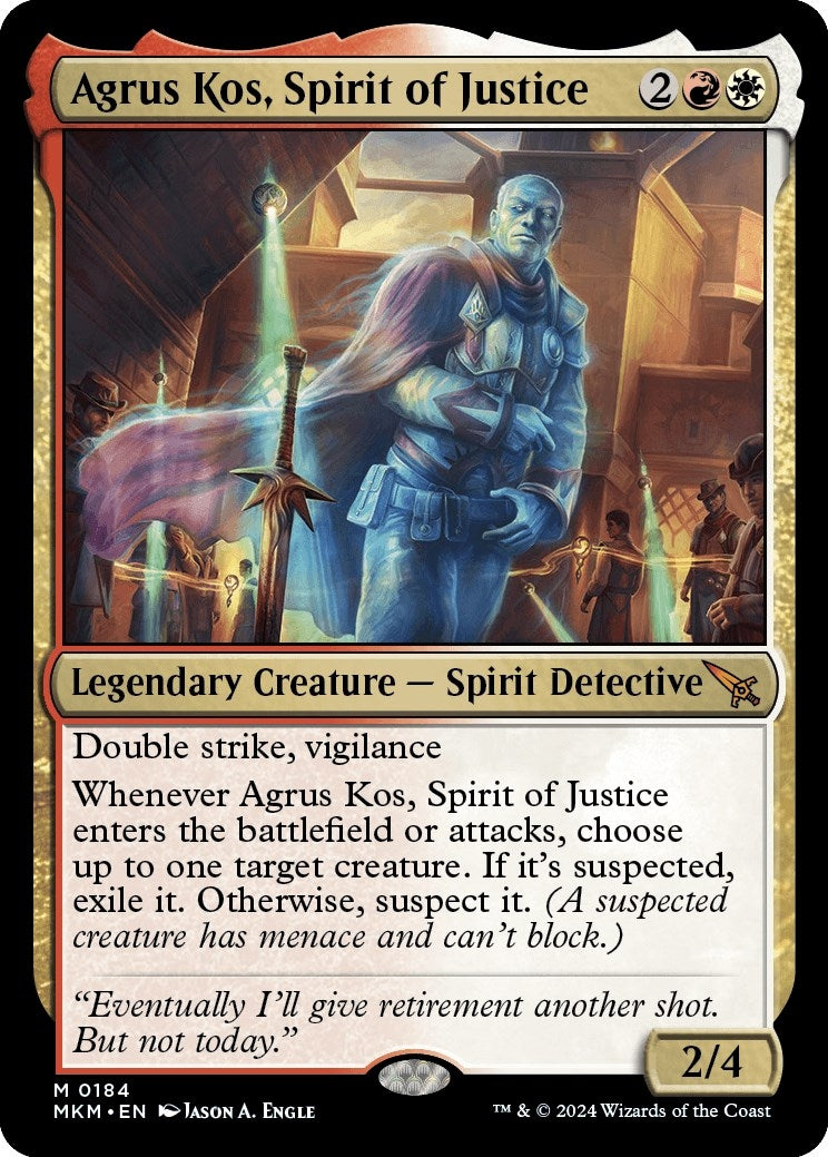 Image for Agrus Kos, Spirit of Justice (184) (Murders at Karlov Manor) - Magic: The Gathering