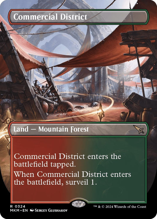 Image for Commercial District (Borderless) (324) (Murders at Karlov Manor) - Magic: The Gathering