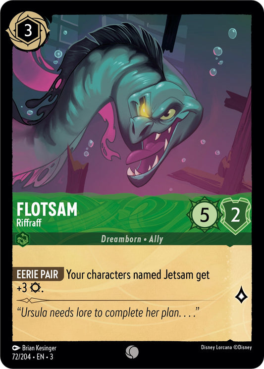 Image for Flotsam - Riffraff (72/204) (Into the Inklands) - Disney Lorcana