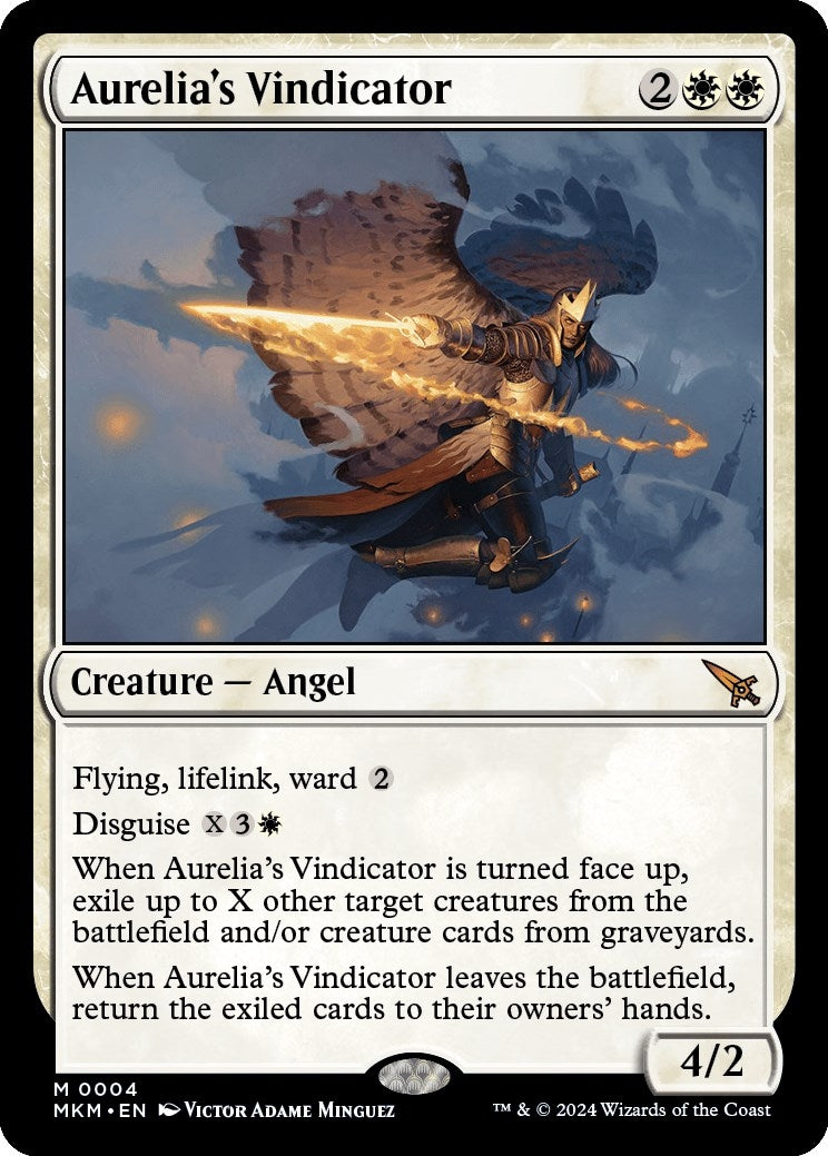 Image for Aurelia's Vindicator (4) (Murders at Karlov Manor) - Magic: The Gathering
