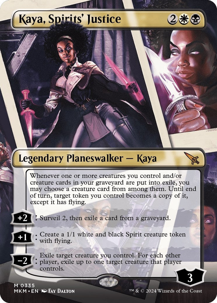 Image for Kaya, Spirits' Justice (Borderless) (335) (Murders at Karlov Manor) - Magic: The Gathering