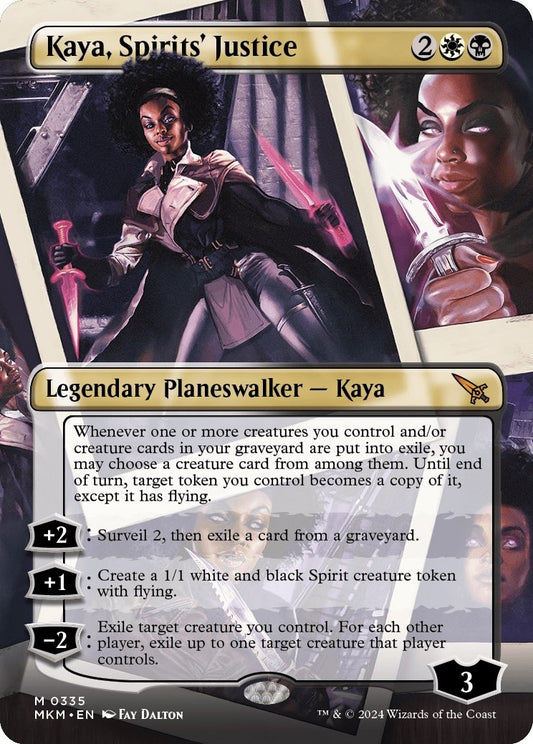Image for Kaya, Spirits' Justice (Borderless) (335) (Murders at Karlov Manor) - Magic: The Gathering