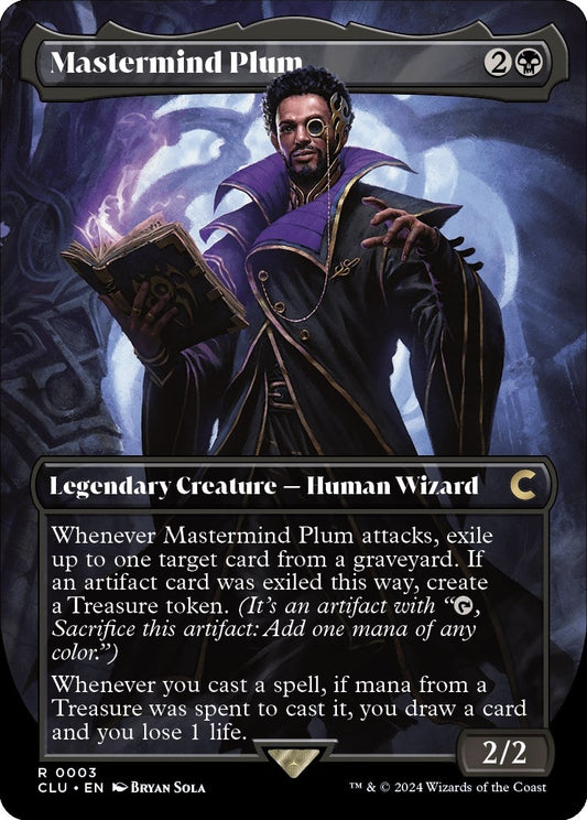 Image for Mastermind Plum (Borderless) (3) (Ravnica: Clue Edition) - Magic: The Gathering
