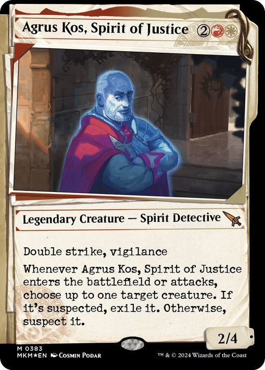 Image for Agrus Kos, Spirit of Justice (Showcase) (Invisible Ink) (383) (Murders at Karlov Manor) - Magic: The Gathering