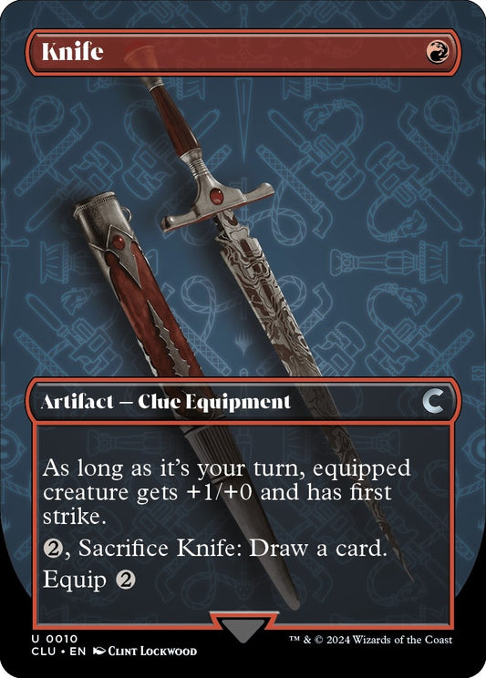 Image for Knife (Borderless) (10) (Ravnica: Clue Edition) - Magic: The Gathering
