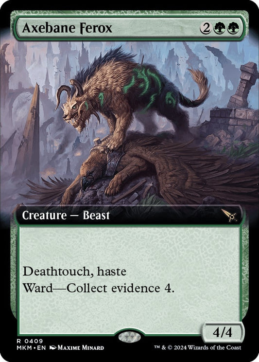 Image for Axebane Ferox (Extended Art) (409) (Murders at Karlov Manor) - Magic: The Gathering