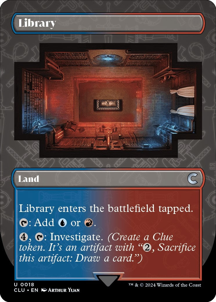 Image for Library (Borderless) (18) (Ravnica: Clue Edition) - Magic: The Gathering