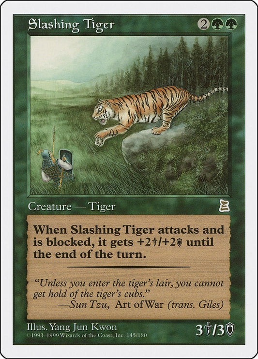 Image for Slashing Tiger (145) (Portal Three Kingdoms) - Magic: The Gathering