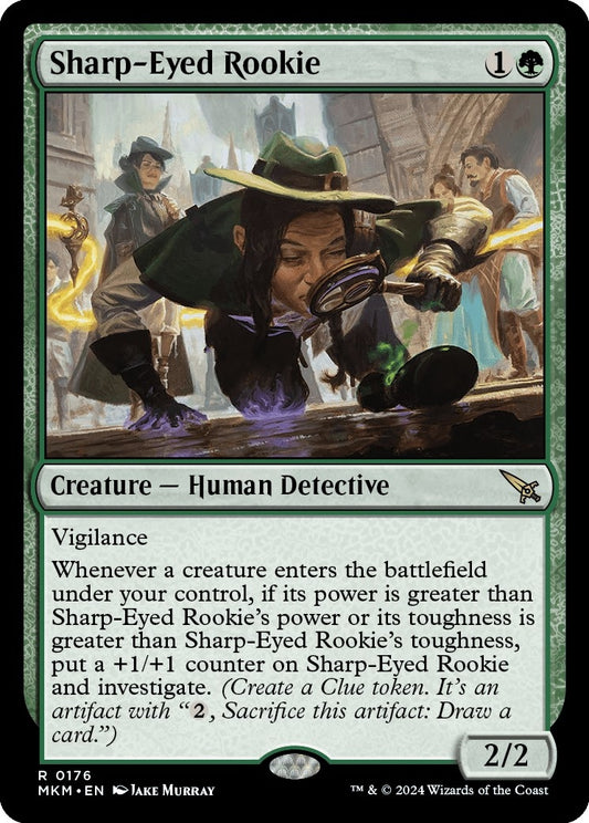 Image for Sharp-Eyed Rookie (176) (Murders at Karlov Manor) - Magic: The Gathering