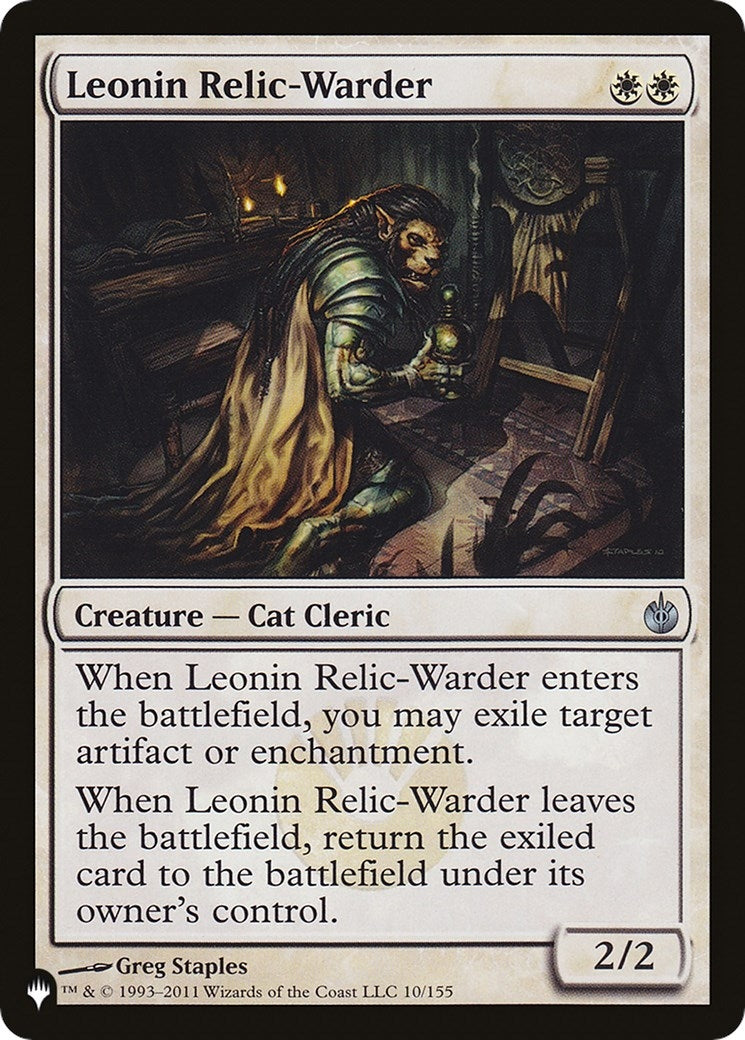 Image for Leonin Relic-Warder (MBS) (10/155) (The List Reprints) - Magic: The Gathering