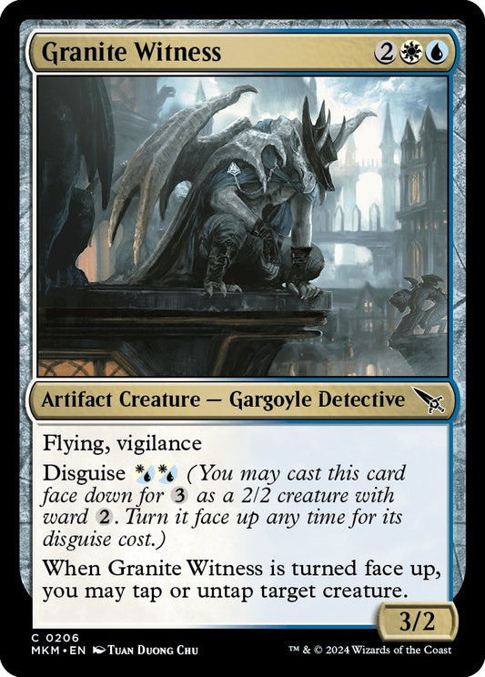 Image for Granite Witness (206) (Murders at Karlov Manor) - Magic: The Gathering