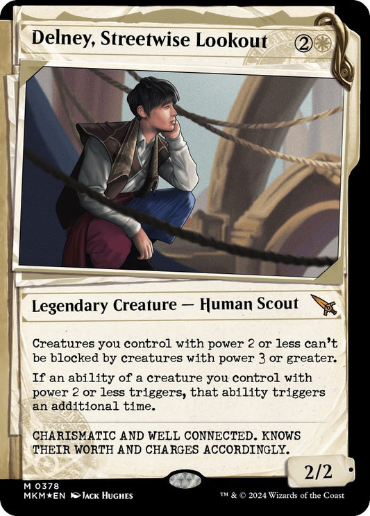 Image for Delney, Streetwise Lookout (Showcase) (Invisible Ink) (378) (Murders at Karlov Manor) - Magic: The Gathering
