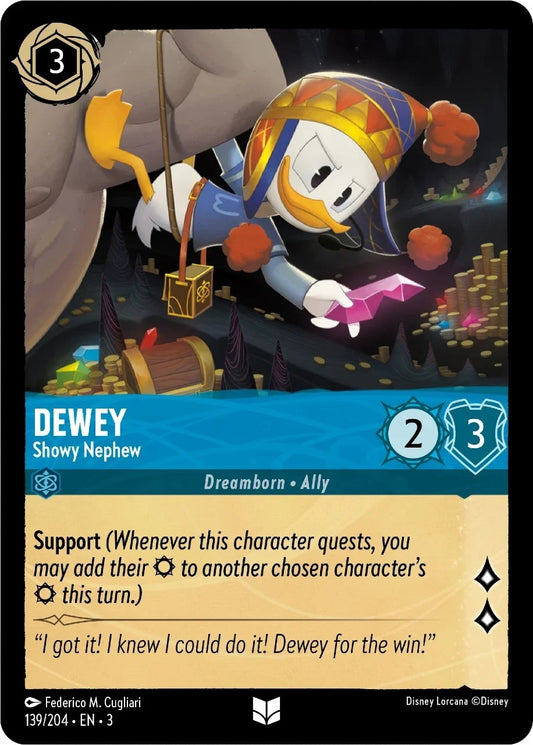 Image for Dewey - Showy Nephew (139/204) (Into the Inklands) - Disney Lorcana