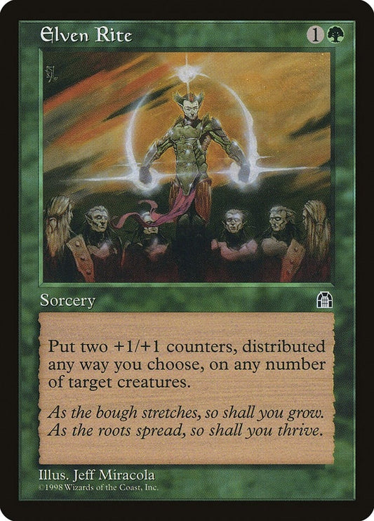 Image for Elven Rite (Stronghold) - Magic: The Gathering