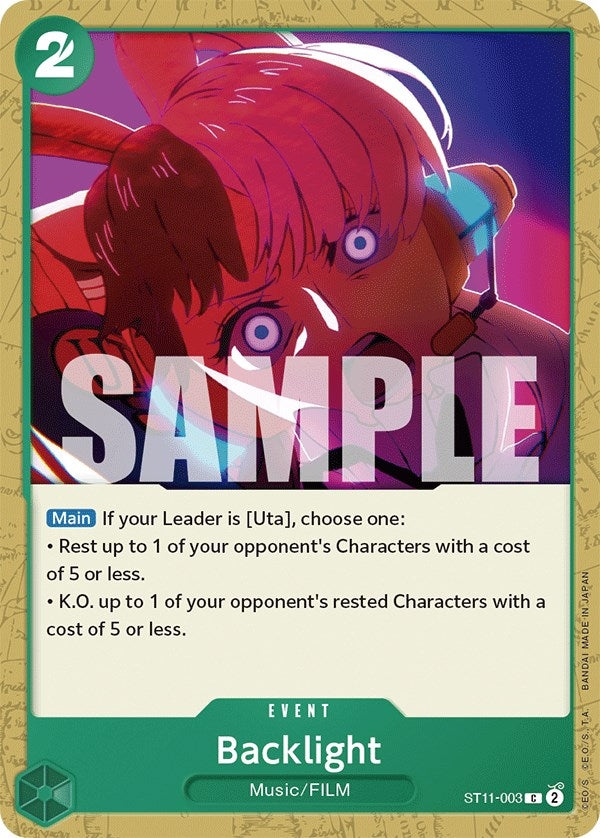 Image for Backlight (ST11-003) (Starter Deck 11: Uta) - One Piece Card Game