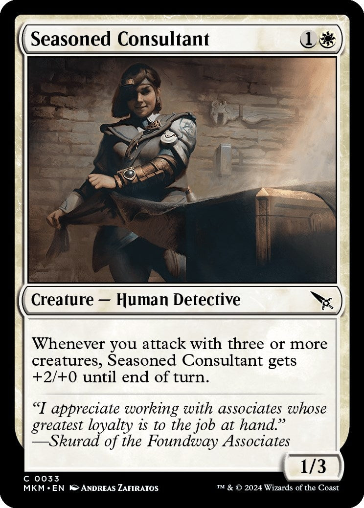 Image for Seasoned Consultant (33) (Murders at Karlov Manor) - Magic: The Gathering