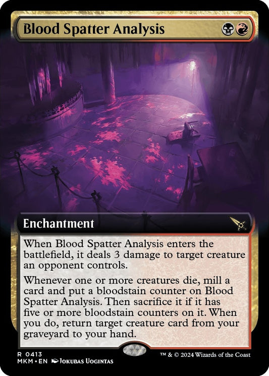 Image for Blood Spatter Analysis (Extended Art) (413) (Murders at Karlov Manor) - Magic: The Gathering