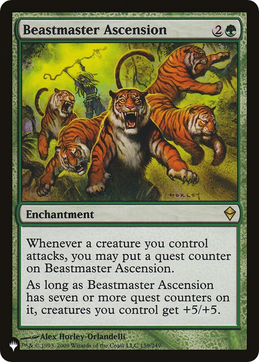 Image for Beastmaster Ascension (ZEN) (159/249) (The List Reprints) - Magic: The Gathering